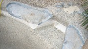 Pebble Drain Delaminated Surfacez